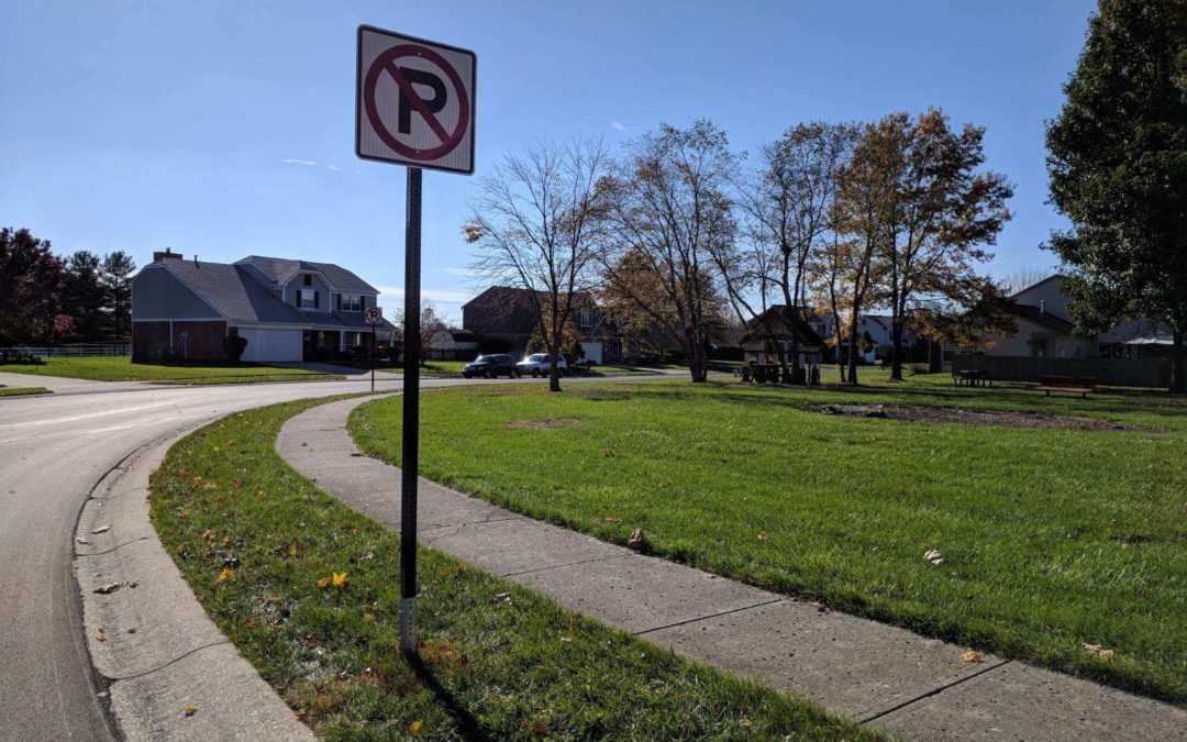 No Parking Signs at Community Park and Parking Laws